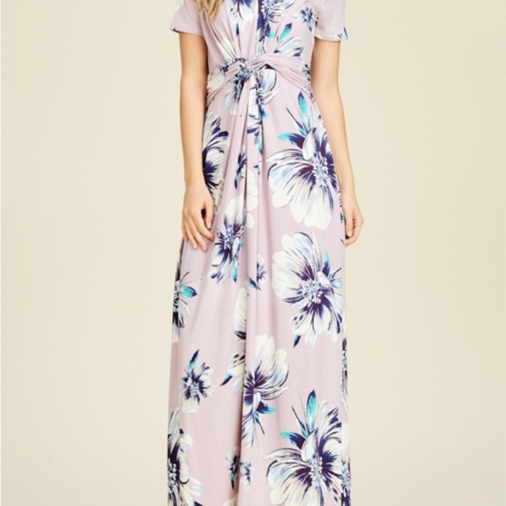 Floral Maxi Dress in Purple
